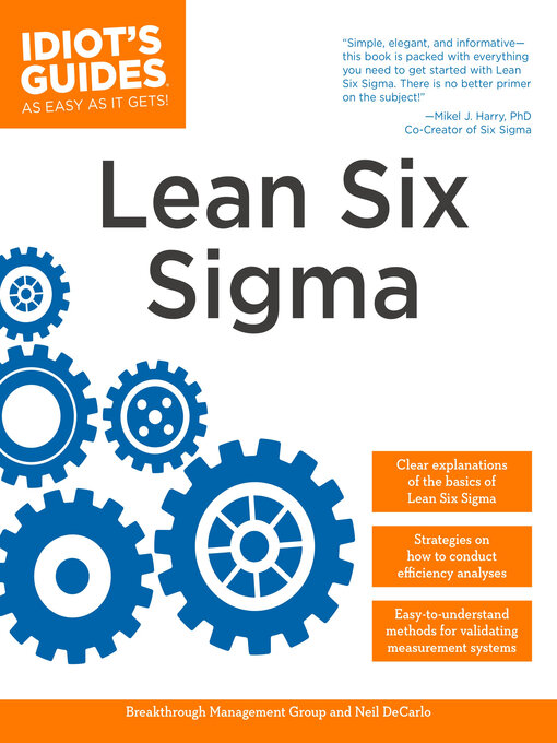Title details for The Complete Idiot's Guide to Lean Six Sigma by Breakthrough Management Group - Available